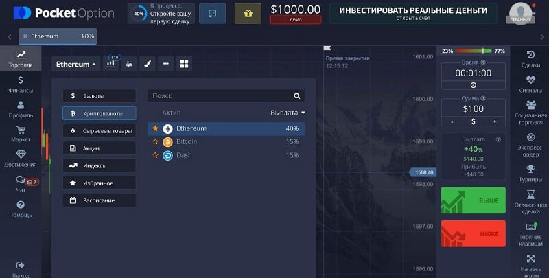 Pocket Option обзор 12 Pocket Option обзор 12